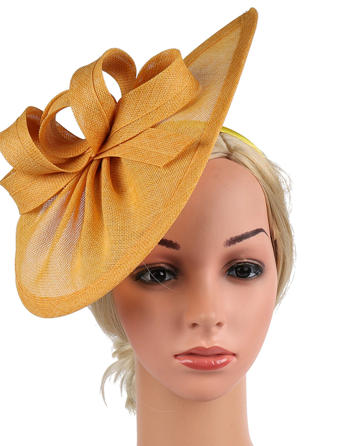 Wholesale Fascinators Hats Headwear Sinamay Polyester / Polyamide Bowler / Cloche Hat Fedora Hat Veil Hat Party / Evening Holiday Kentucky Derby Horse Race Ladies Day Vintage Style Glam Vintage With Feather